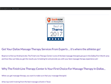 Tablet Screenshot of finishlinemassagetherapy.com